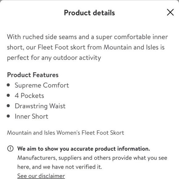 Mountains and Isles Fleet Foot Skort - Picture 4 of 12